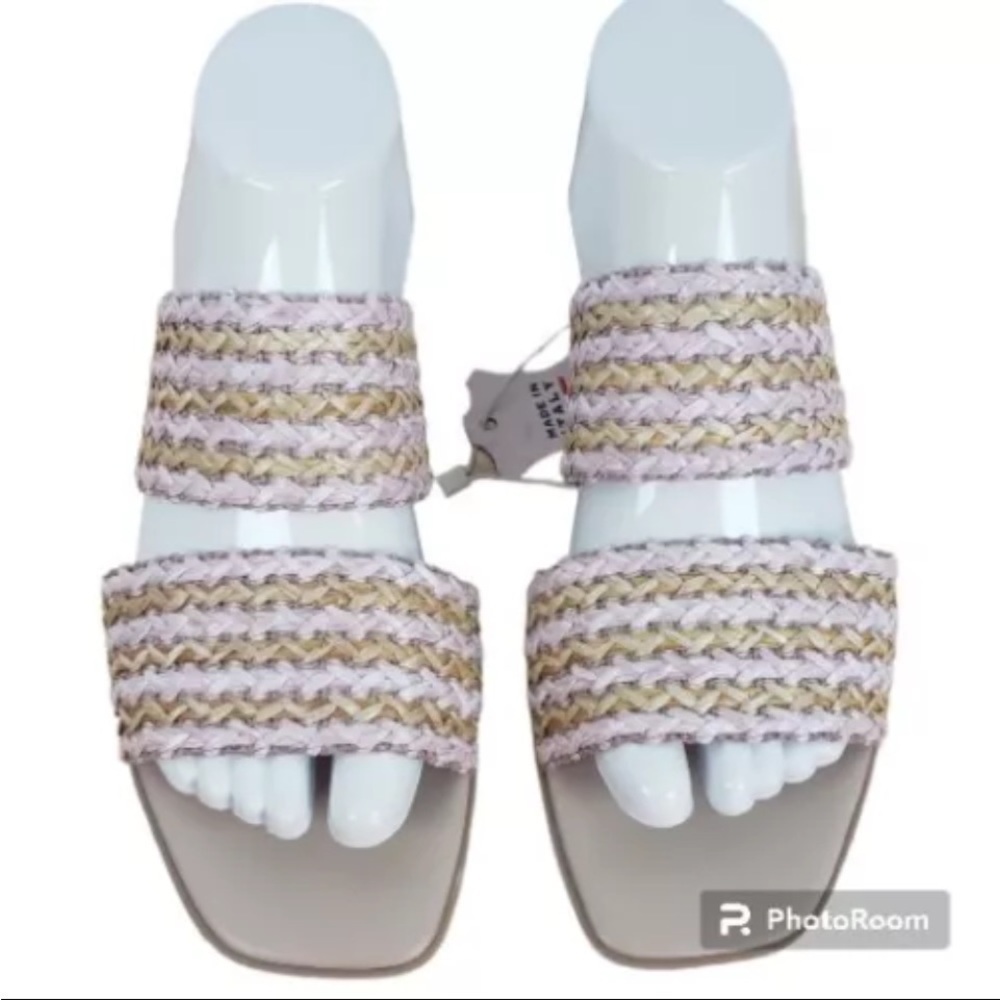 Avellini Made In Italy Woven Sandals Leather Sock NWT - Picture 6 of 7